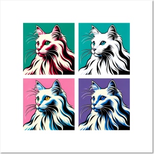 Turkish Angora Pop Art - Cat Lovers Posters and Art